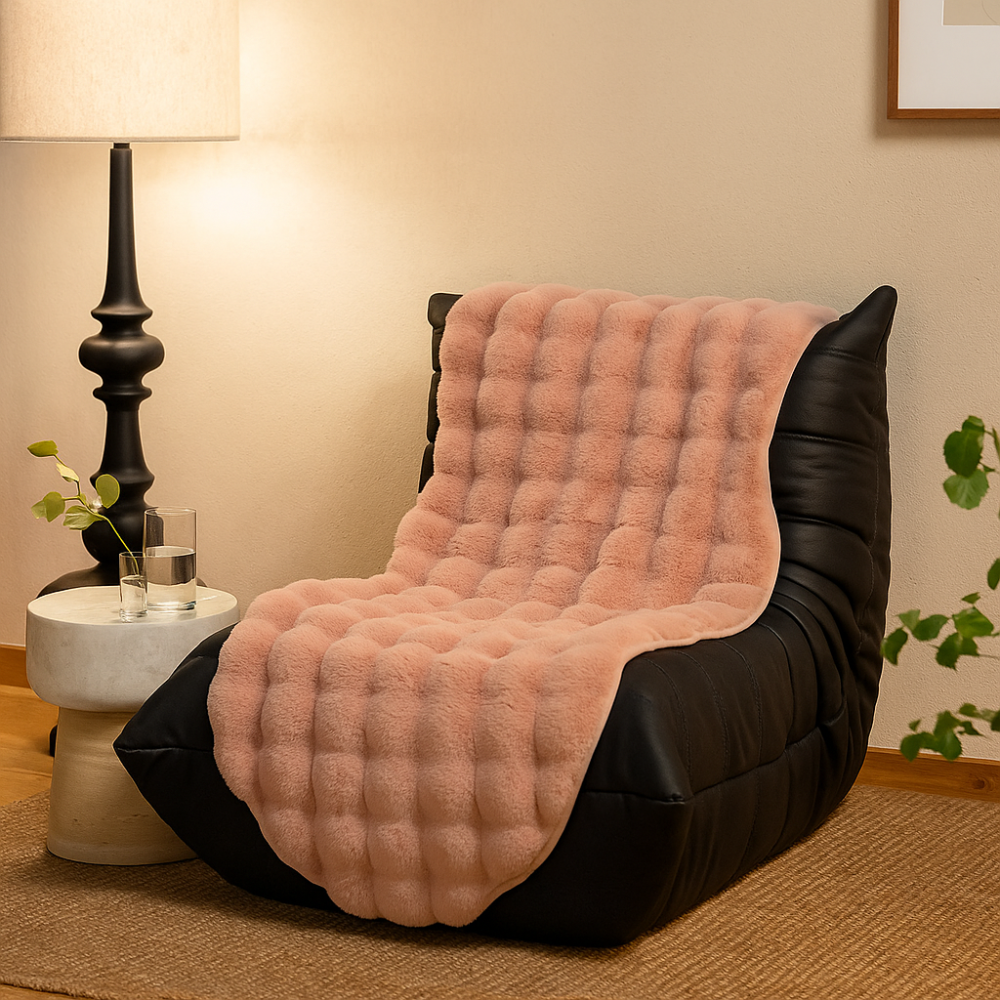 CloudHaven – Couverture en peluche ultra-douce avec face antidérapante