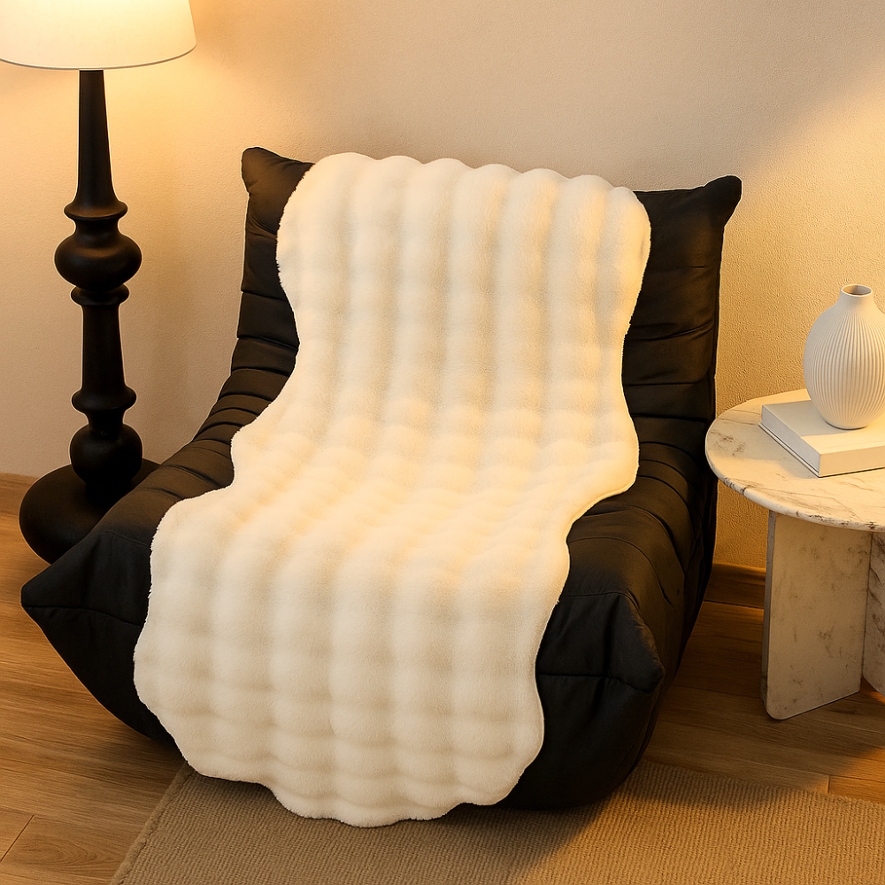 CloudHaven – Couverture en peluche ultra-douce avec face antidérapante