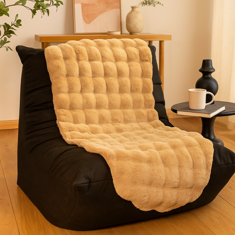 CloudHaven – Couverture en peluche ultra-douce avec face antidérapante