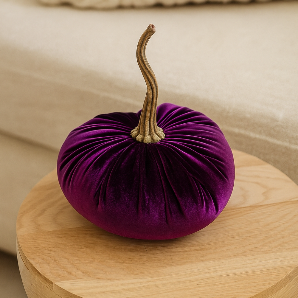 HarvestHug – Coussin en citrouille d'Halloween en coton fait main