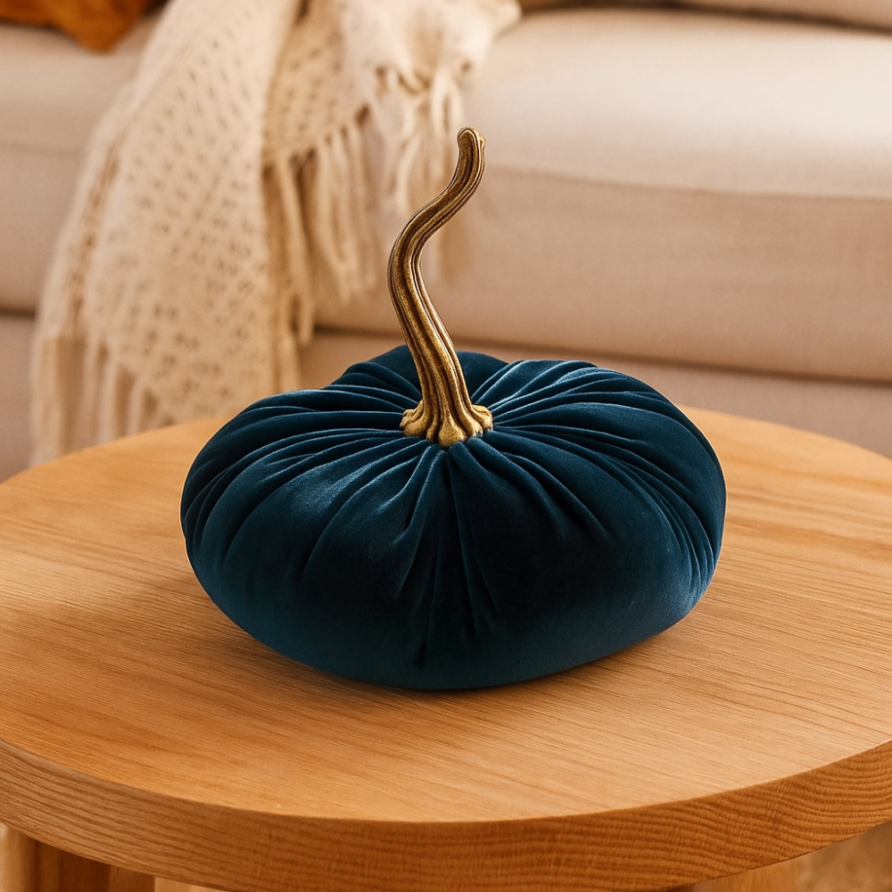 HarvestHug – Coussin en citrouille d'Halloween en coton fait main