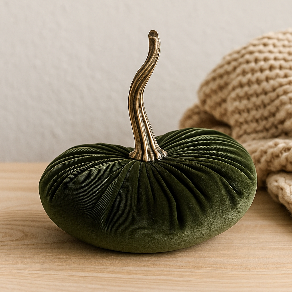 HarvestHug – Coussin en citrouille d'Halloween en coton fait main