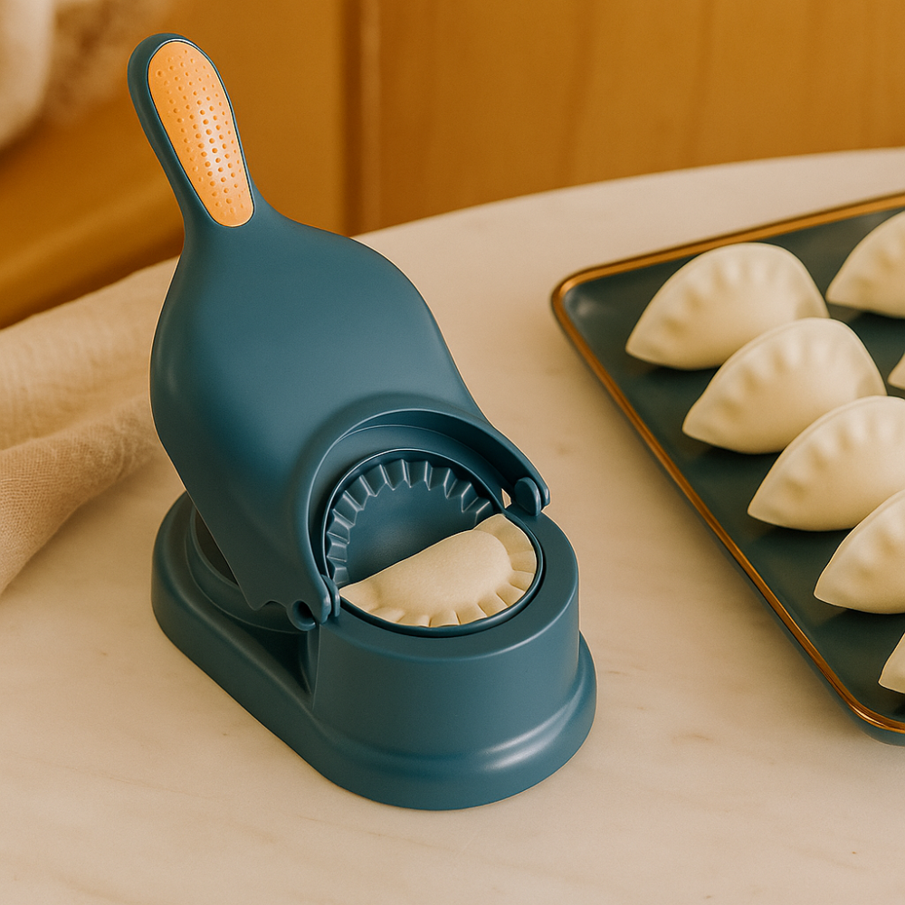 DoughMaster – Ensemble de 2 en 1 pour raviolis pour des dumplings maison rapides et parfaits