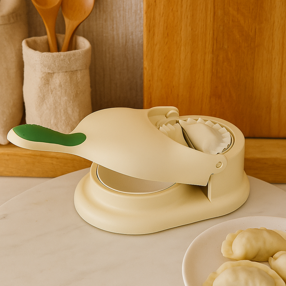 DoughMaster – Ensemble de 2 en 1 pour raviolis pour des dumplings maison rapides et parfaits