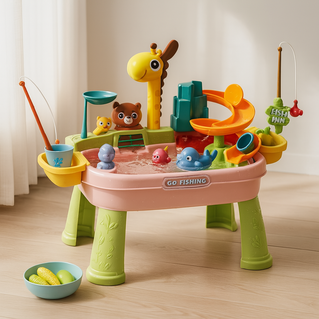 Splash ‘n Fish - Jeu d'eau amusant pour enfants avec pêche à la poisson salée