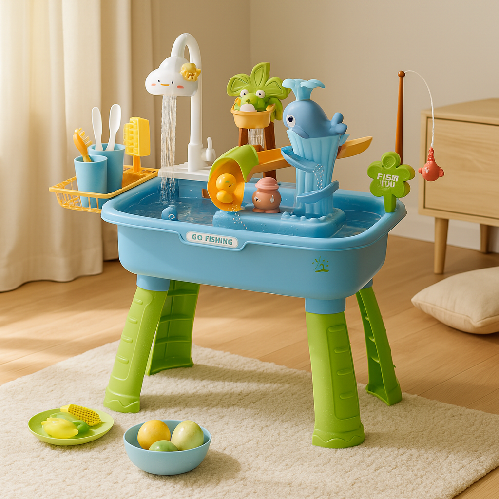 Splash ‘n Fish - Jeu d'eau amusant pour enfants avec pêche à la poisson salée