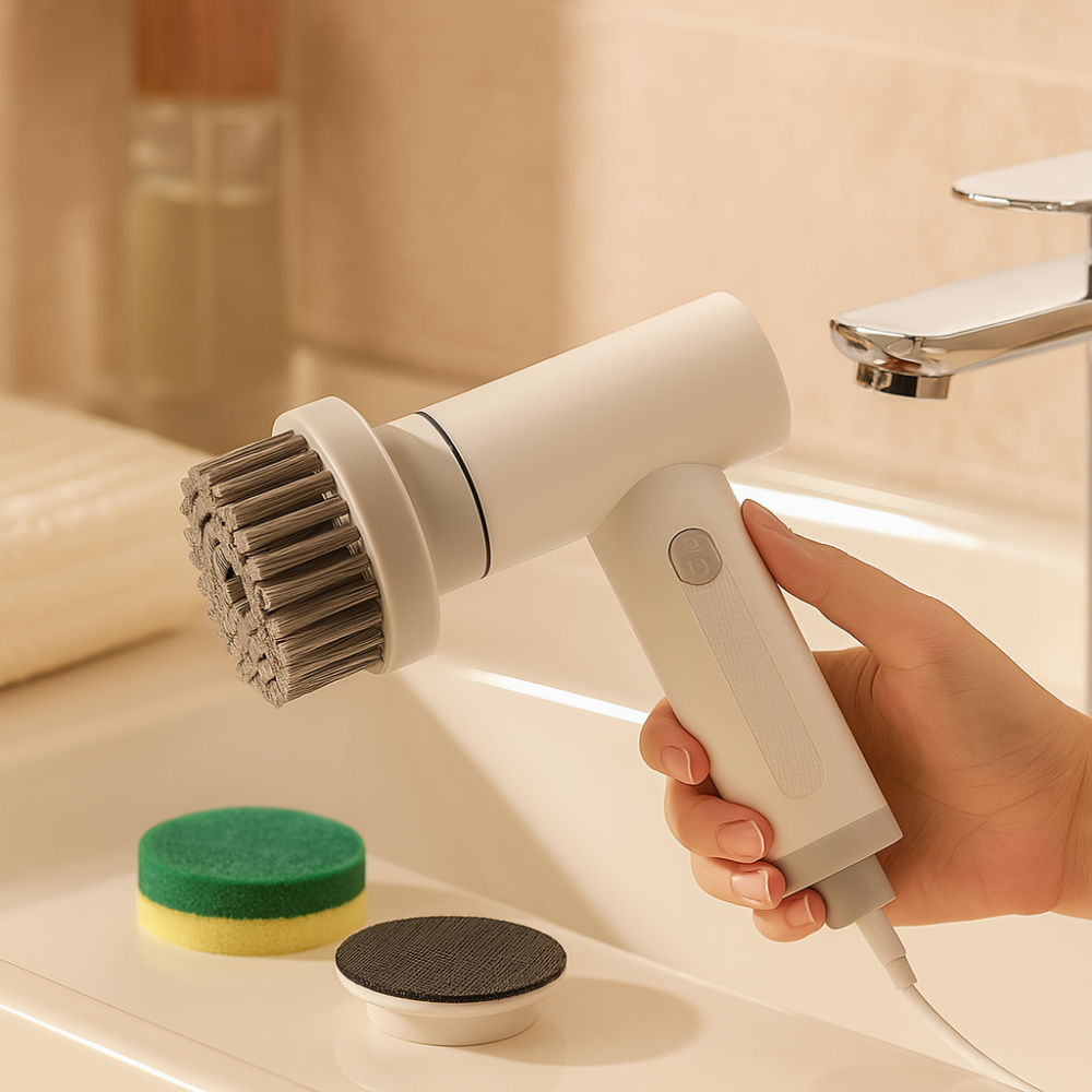 CleanForce – Brosse électrique de nettoyage professionnel pour cuisine et four