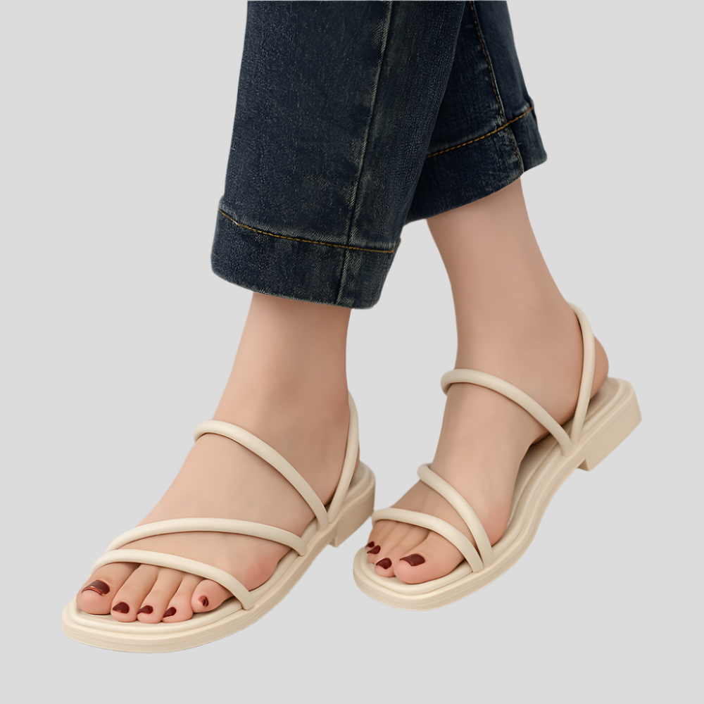 SquareStep - Sandales élégantes pour femmes à talon carré
