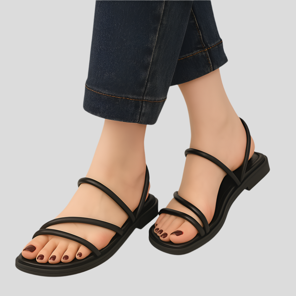 SquareStep - Sandales élégantes pour femmes à talon carré