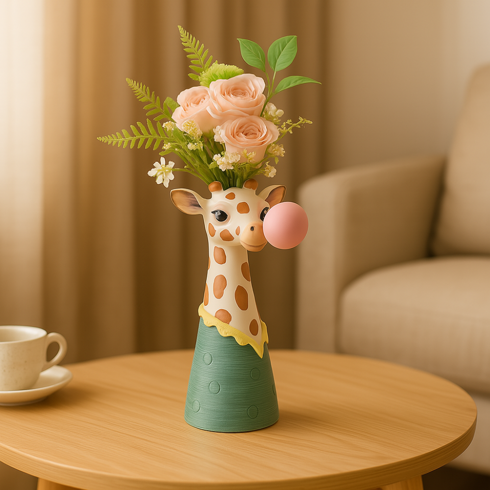 SafariEnjouement – Vase à bulles artistique et inspirée des animaux