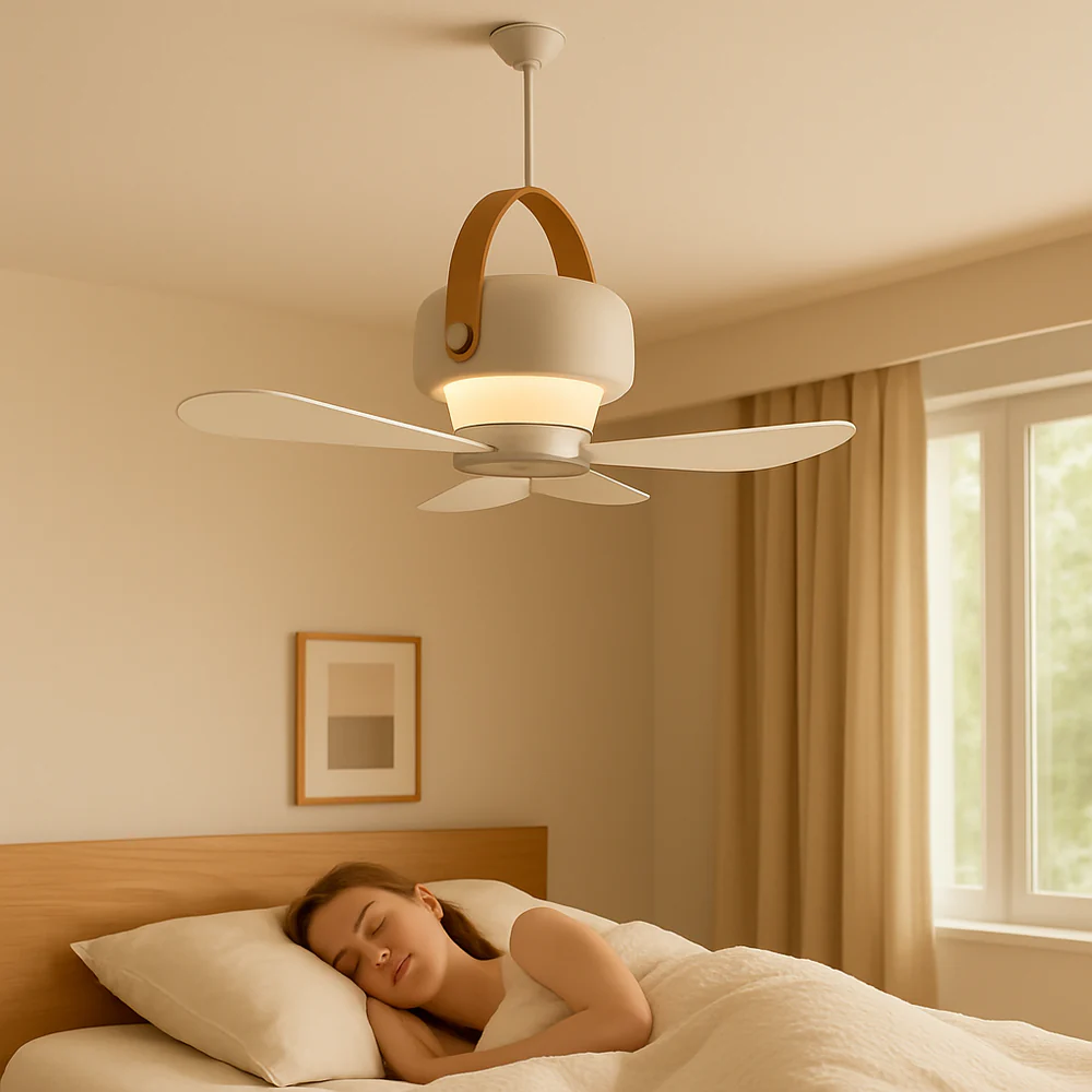 BreezeFlow - Ventilateur de plafond rechargeable avec télécommande