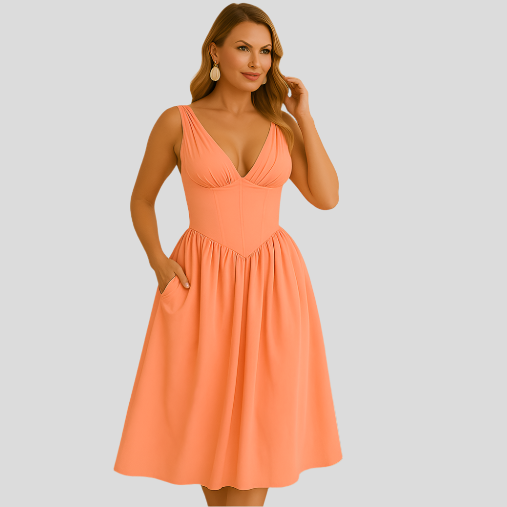 Alena – Robe d'été élégante et flatteuse