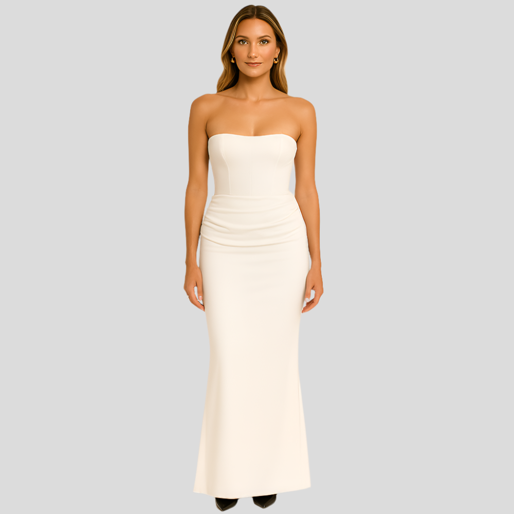 Vivienne – Robe de fête élégante rétro sans bretelles