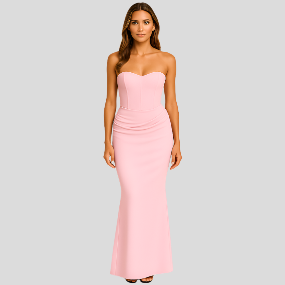 Vivienne – Robe de fête élégante rétro sans bretelles