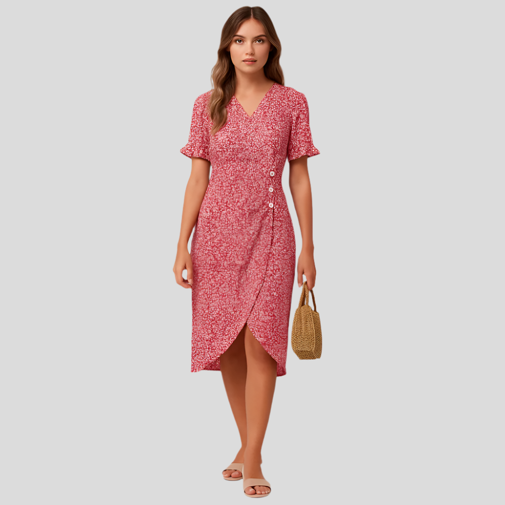 Amélie Robe Longue Fleursans Maxi - Élégante Robe de Soirée