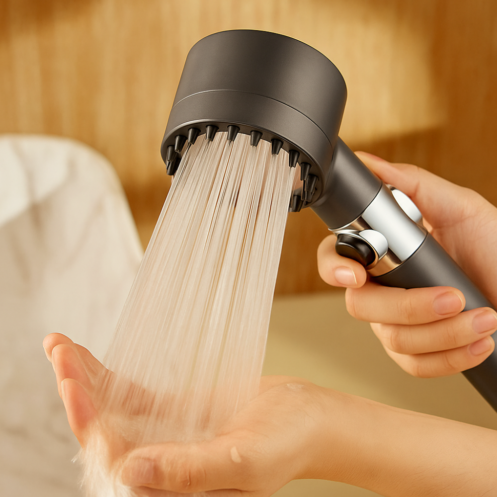 AquaBoost douche de haute pression – Amélioration du débit d'eau et filtration avancée