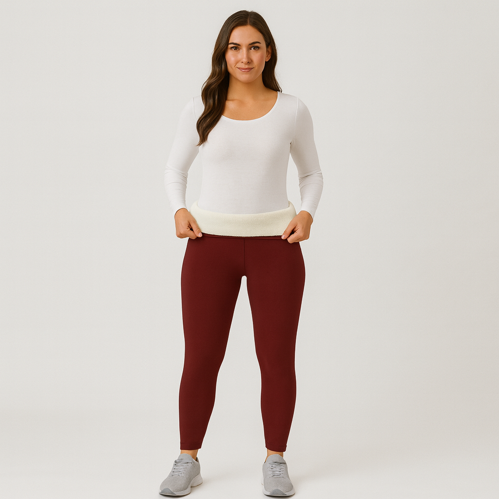 Selora | Leggings thermiques douillets avec doublure sherpa pour femmes
