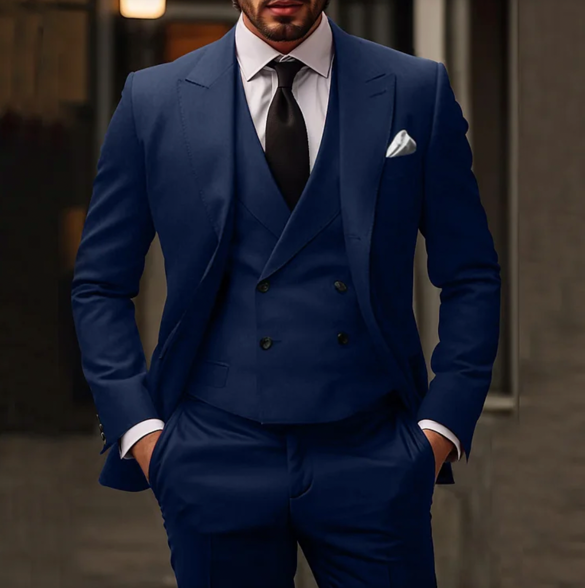 Smoking Thorpe – ensemble 3 pièces : pantalon, gilet et gilet