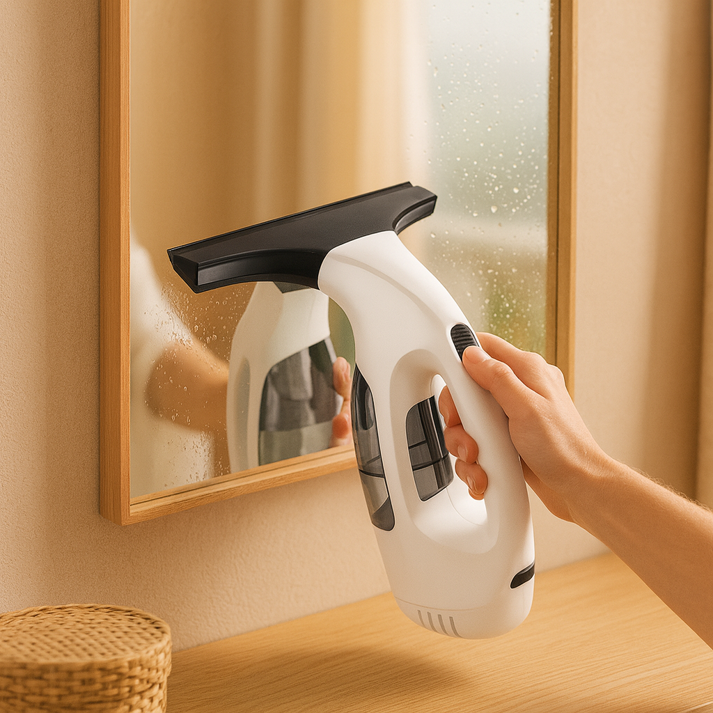 ClarityPro | Aspirateur sans fil pour fenêtres et raclette en caoutchouc