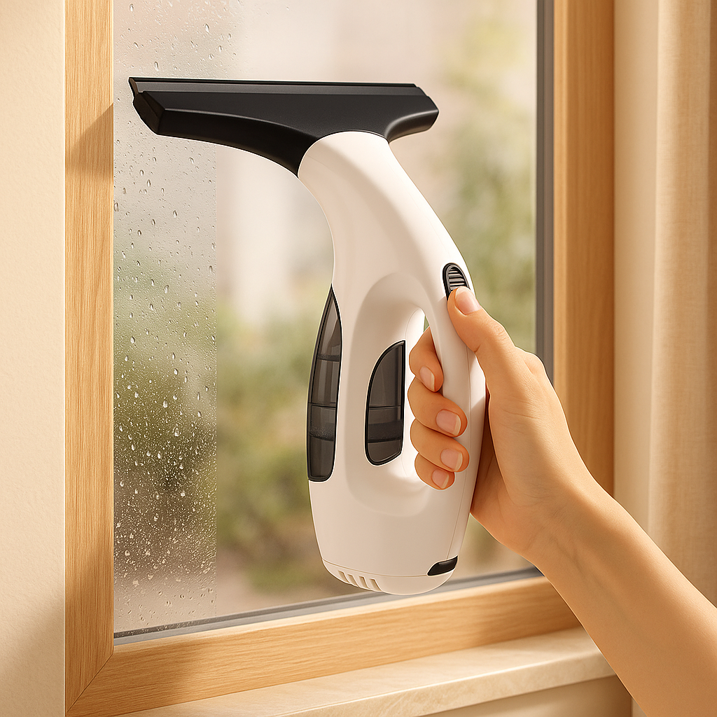 ClarityPro | Aspirateur sans fil pour fenêtres et raclette en caoutchouc