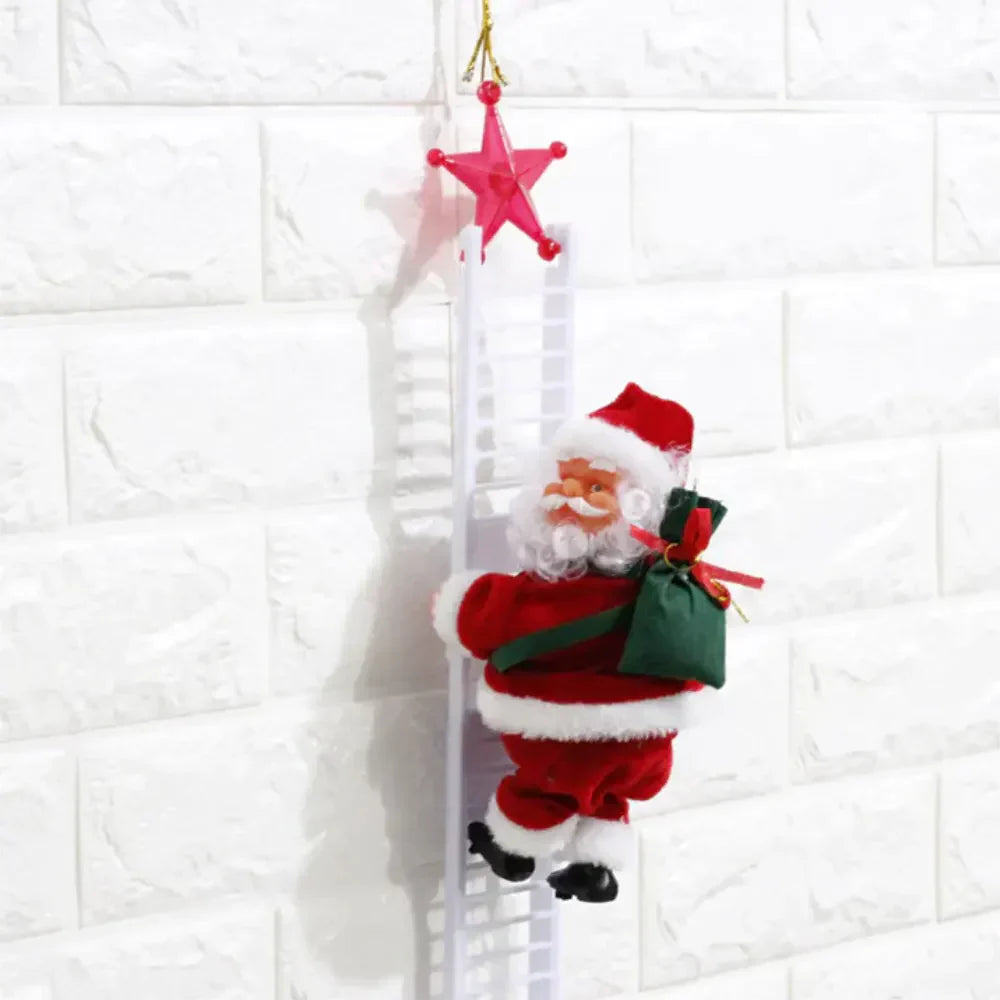 Père Noël grimpant amusant