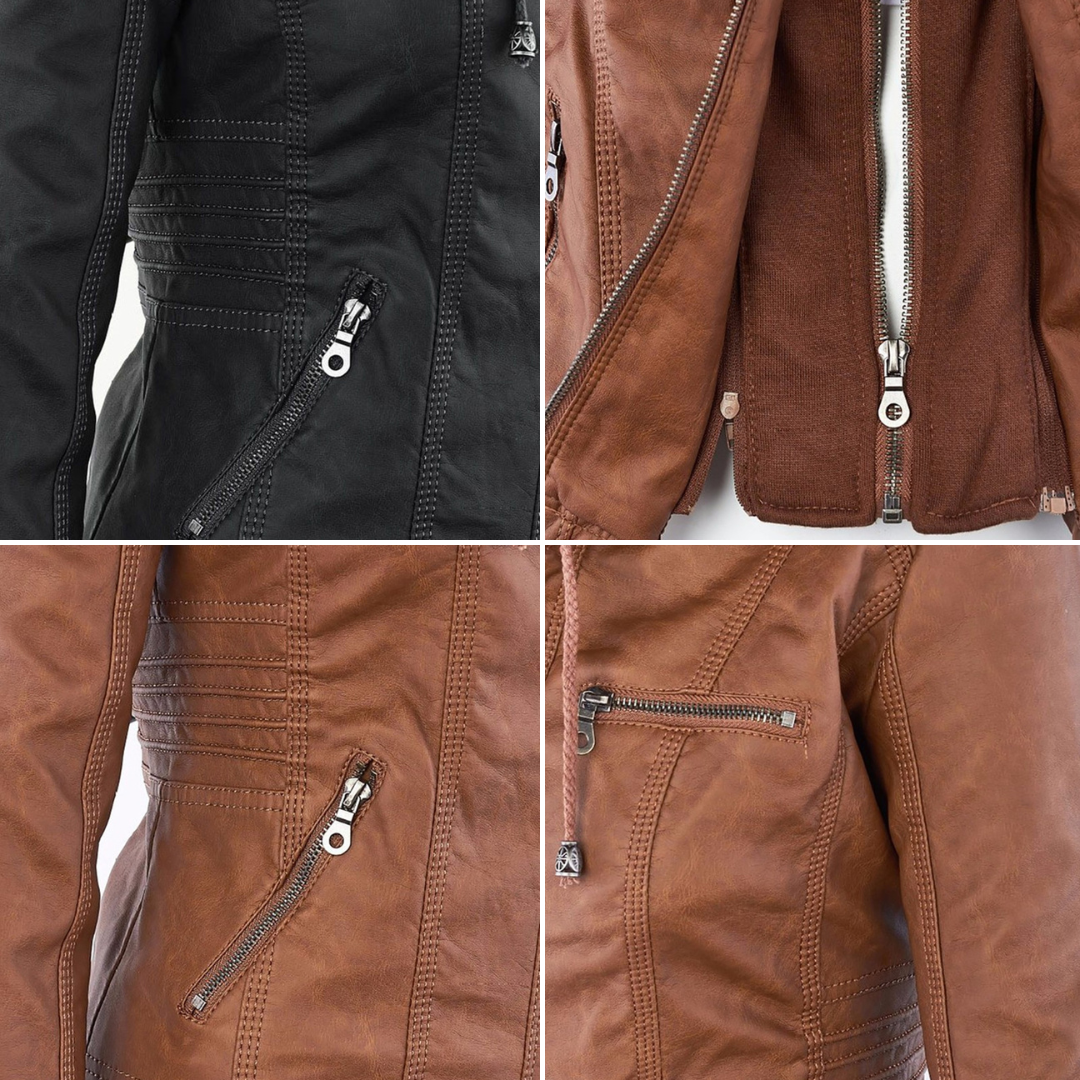 Veste imperméable pour femmes avec capuche