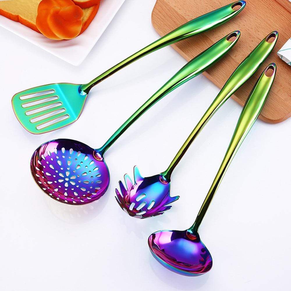 Ensemble d'ustensiles de cuisine KitchenCraft Elegant avec longues poignées pour un usage quotidien