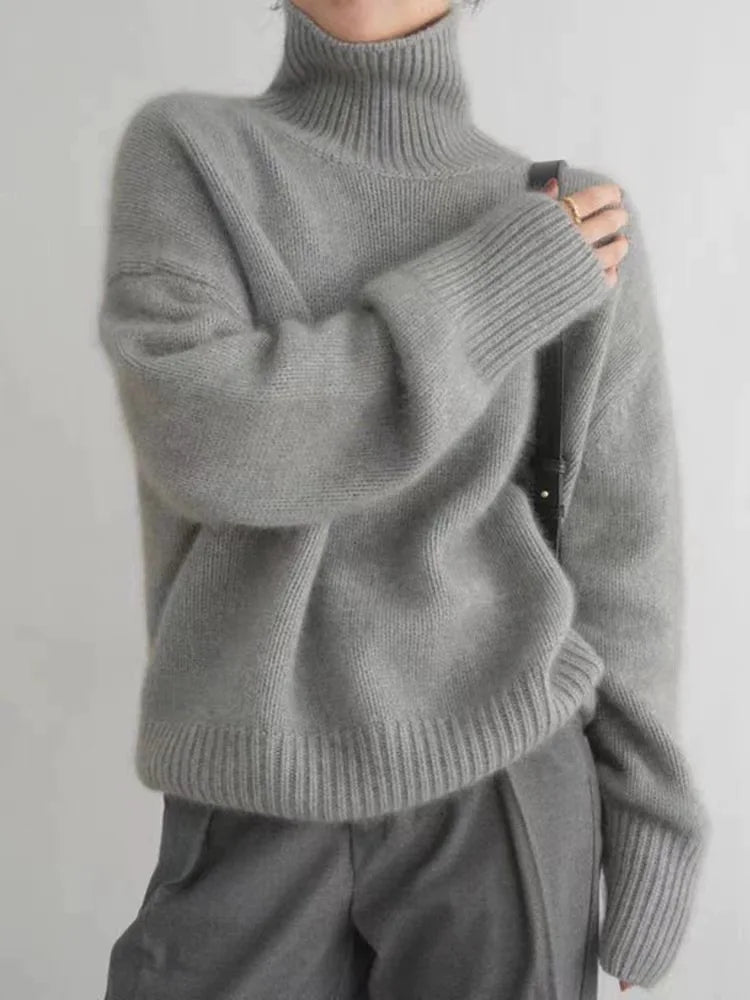 Luna - Pull en Laine à Col Roulé
