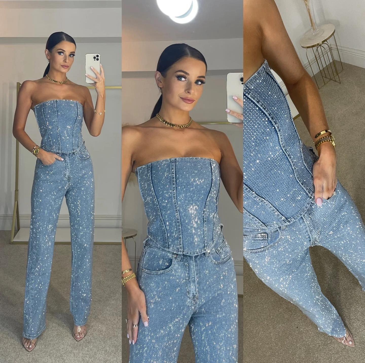 Sofia Combinaison Sans Dos – Élégance et Confort avec Jambes Amples