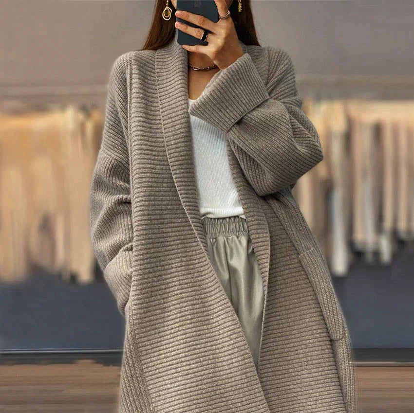 Laura | Veste cardigan longue et confortable pour femmes