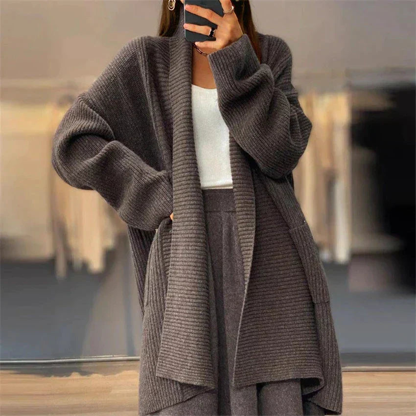 Laura | Veste cardigan longue et confortable pour femmes