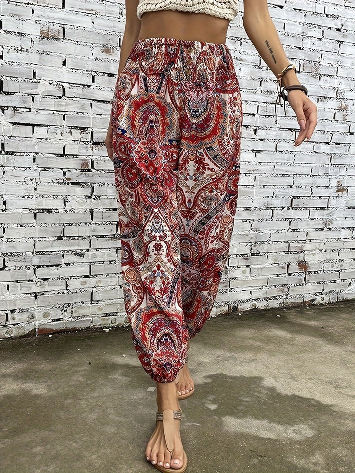 Ivy | Pantalon imprimé Boho confortable et tendance