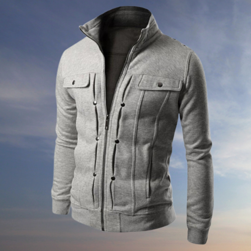 Veste zippée Luke avec col montant
