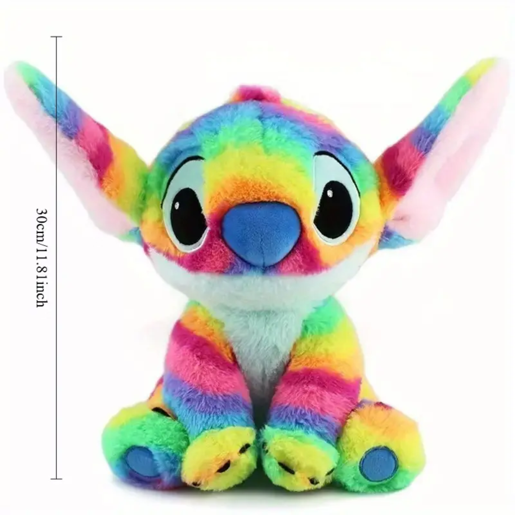 DisneyStitch - Peluche Arc-en-ciel | Peluche officielle à collectionner pour enfants et fans