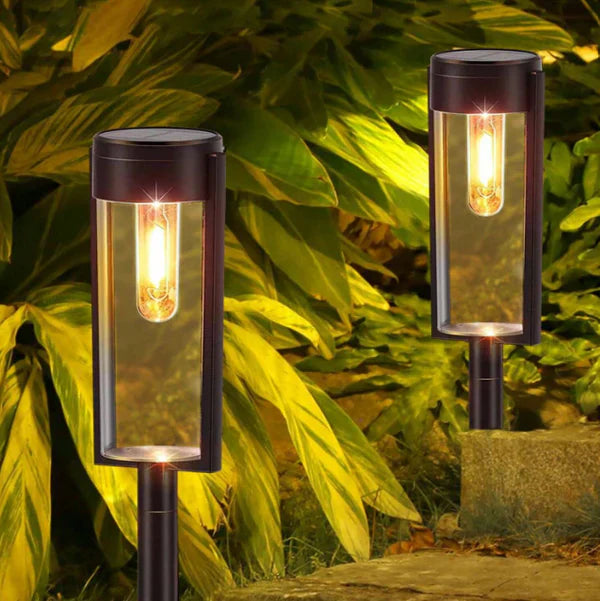 SereneGlow - lampes solaires sophistiquées pour passerelles