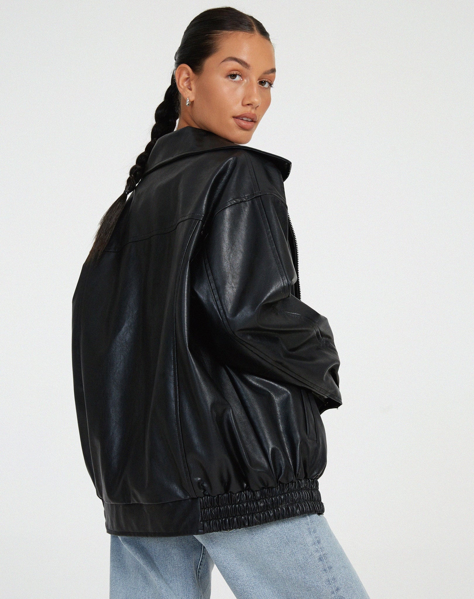 Clara - Veste zippée avec col en forme de trompette