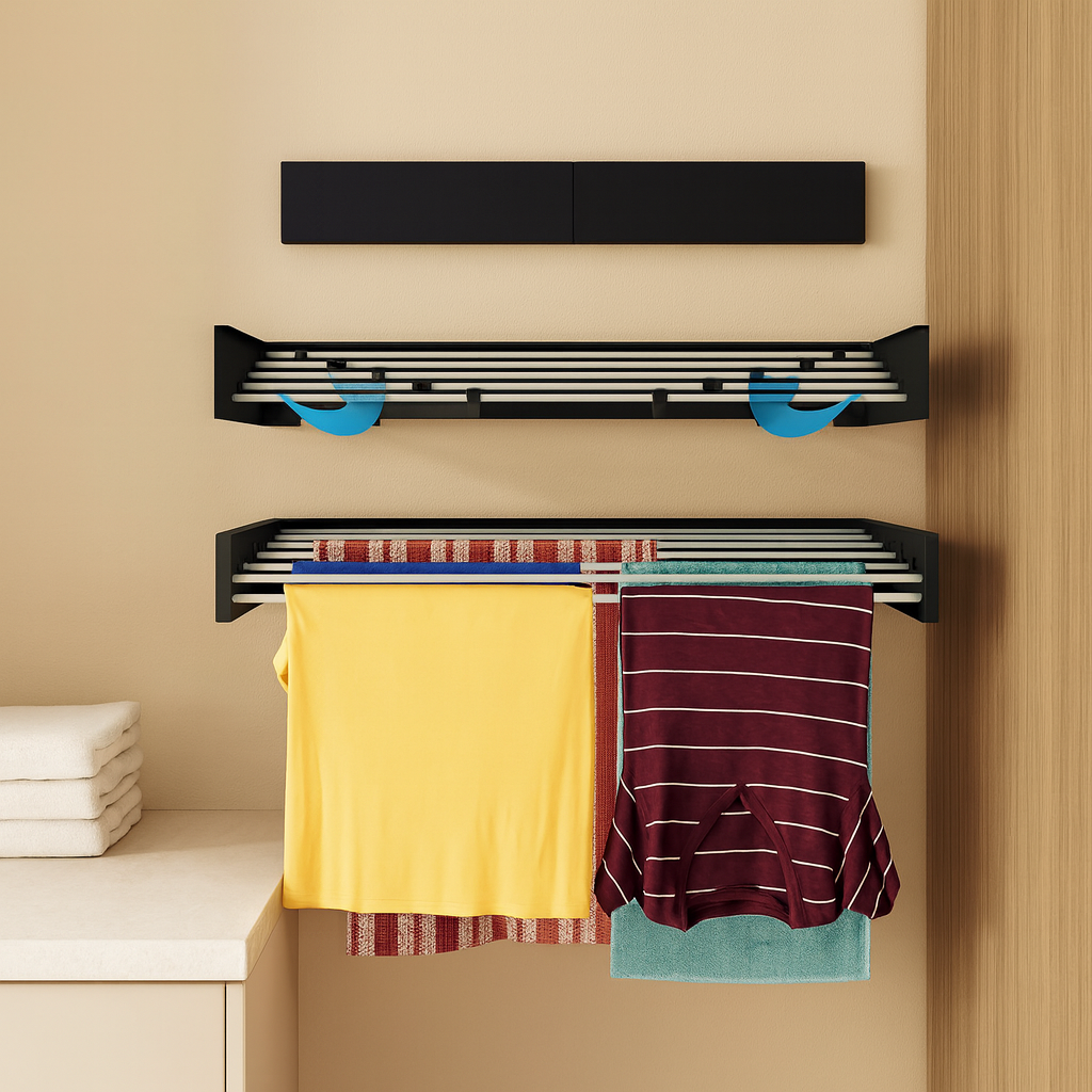 Séchoir pliable EcoDry – sèche-linge compact pour intérieur et extérieur