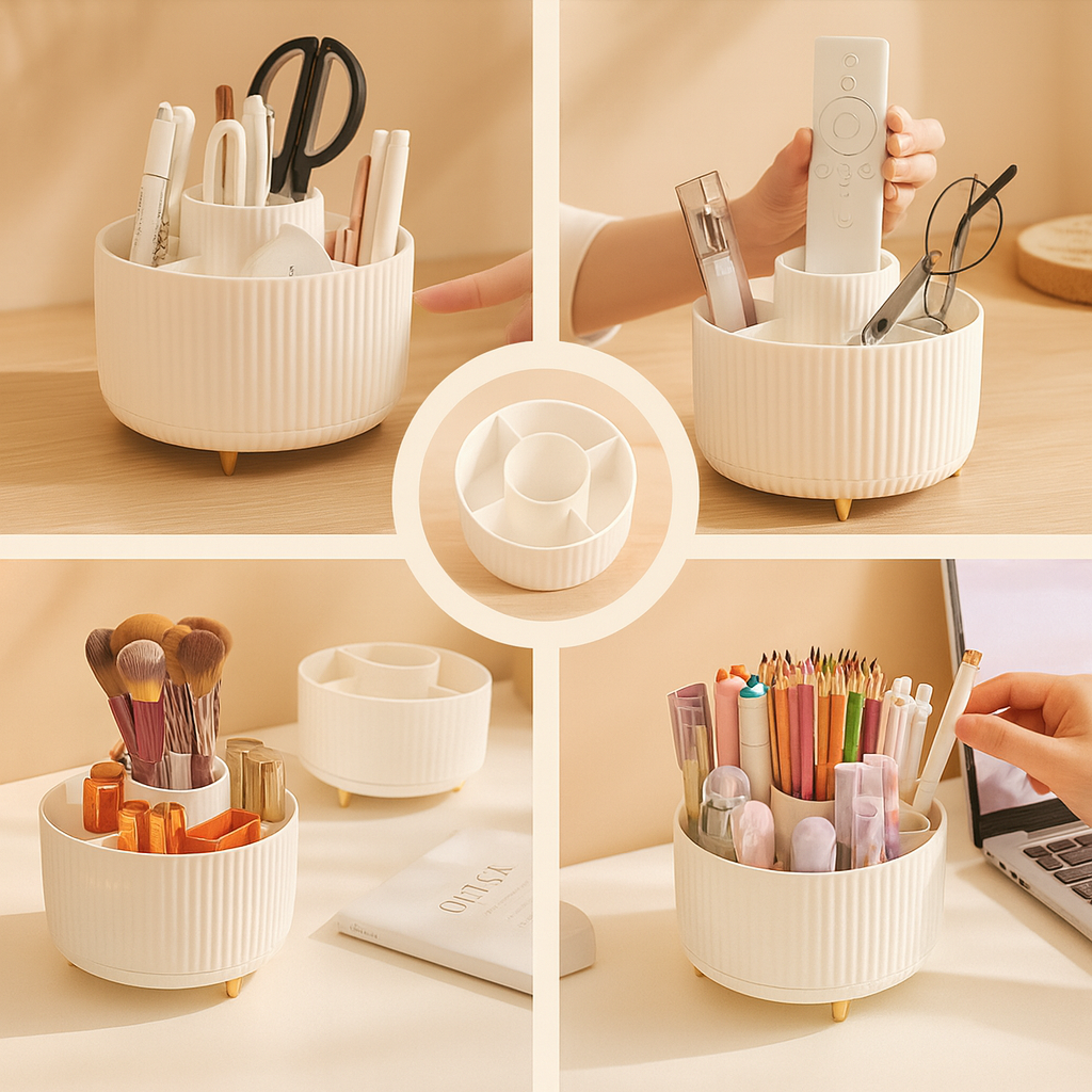 Organisateur pivotant à 360° ElegantSpin – Rangement cosmétique