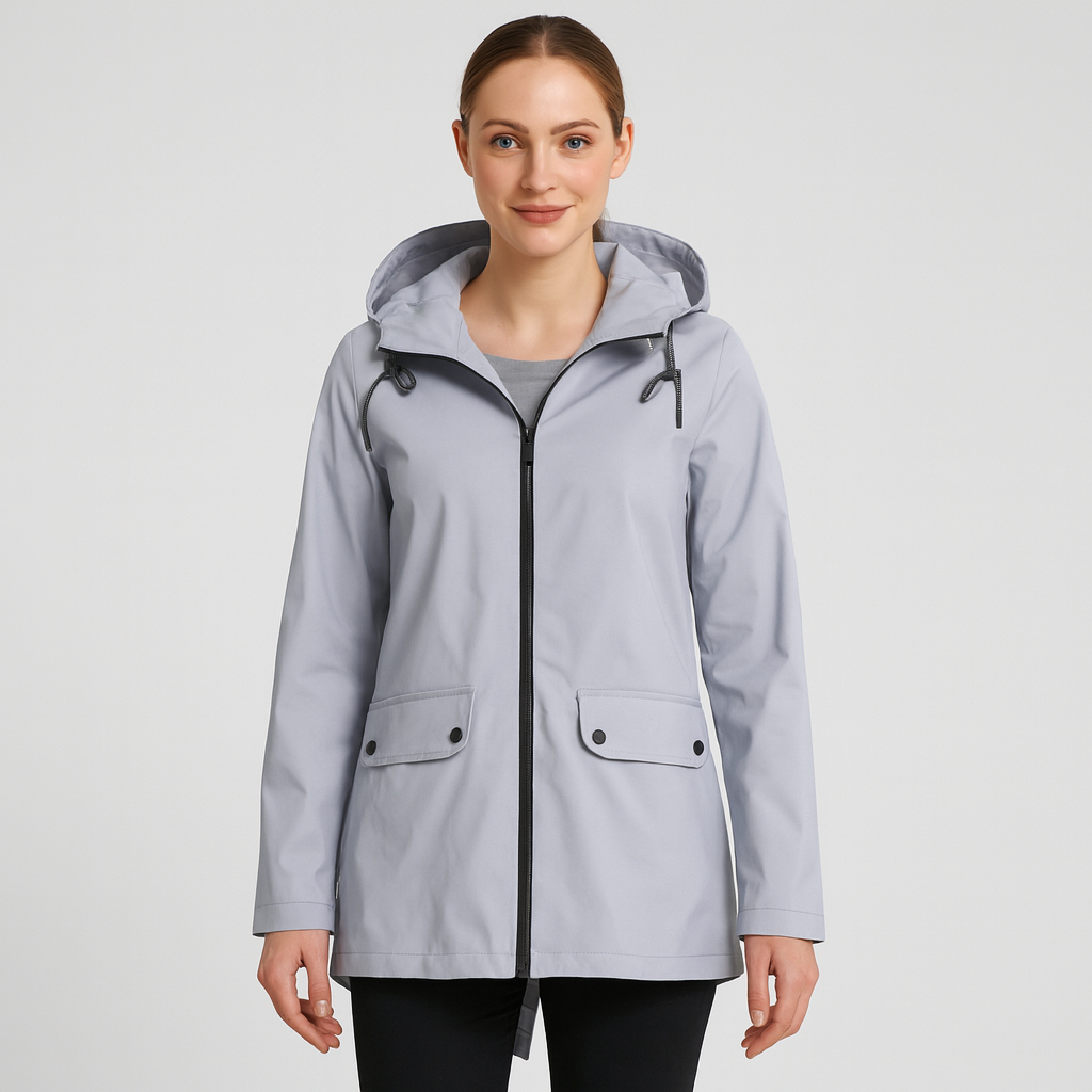 Elisabeth | Sophistique veste à capuche imperméable