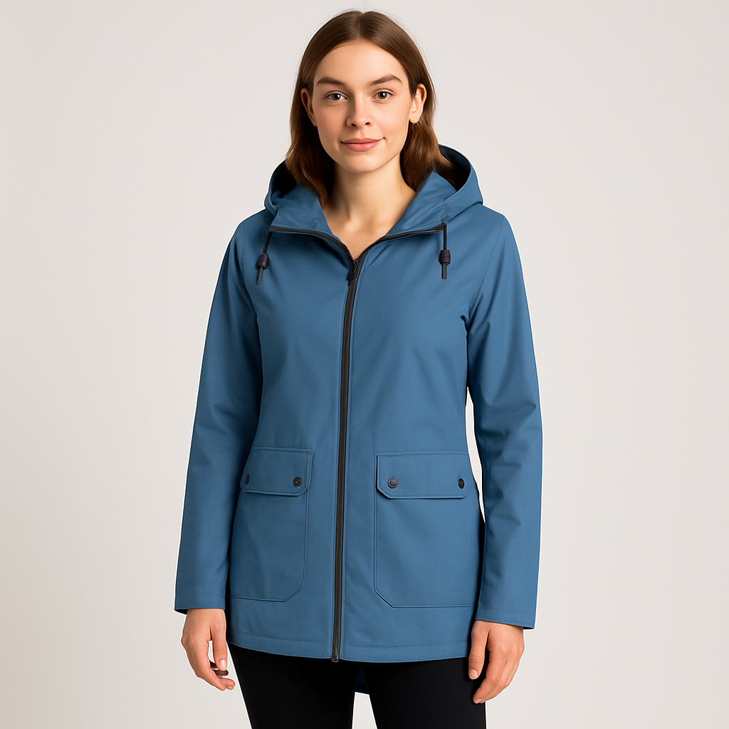 Elisabeth | Sophistique veste à capuche imperméable