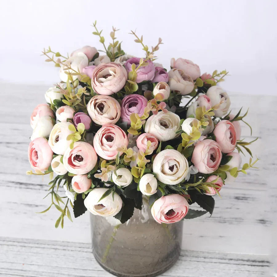 BloomLuxe – Décoration de fleurs artificielles de renoncules