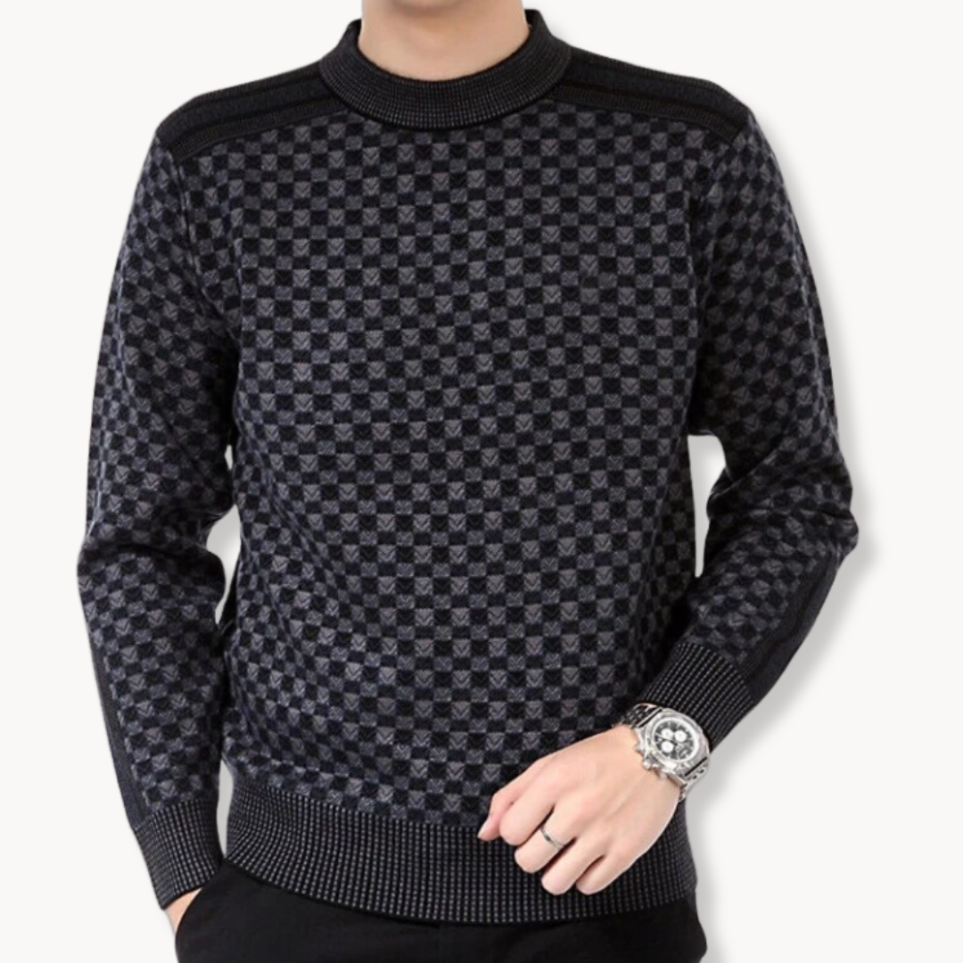 Pull classique à motif Oliver