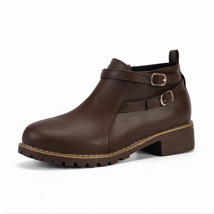 Suzy - Bottines confortables avec zip latéral et boucle