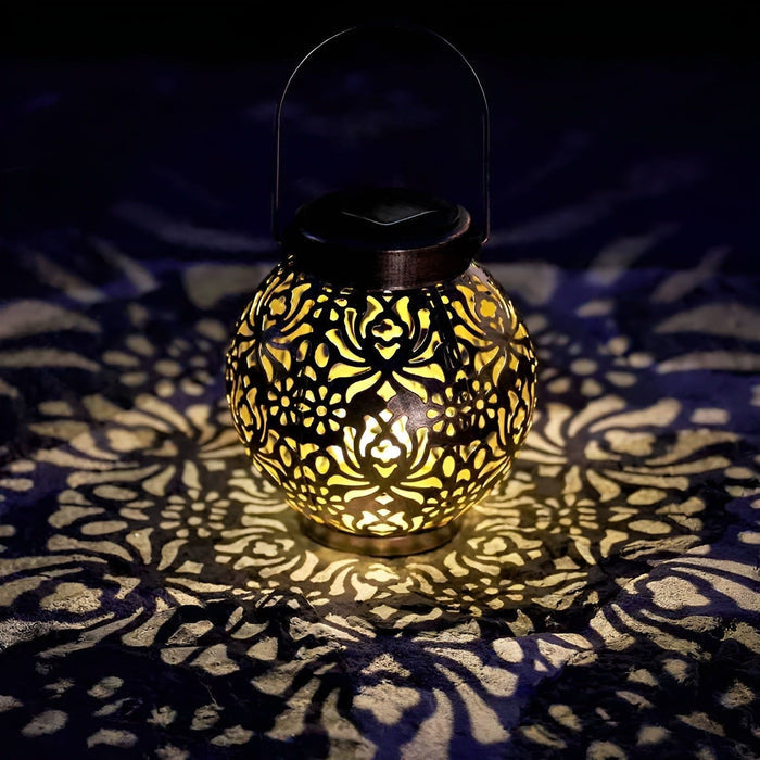 AmbientGlow - Lampe solaire à motif floral