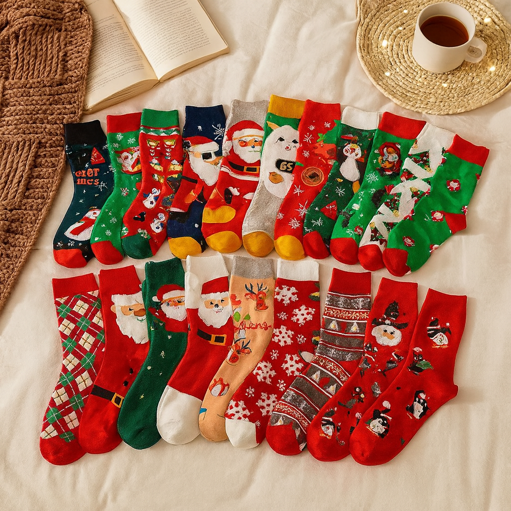 Festura | Ensemble de 20 chaussettes de Noël