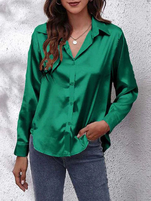 Natalia - Chemisier boutonné classique de luxe