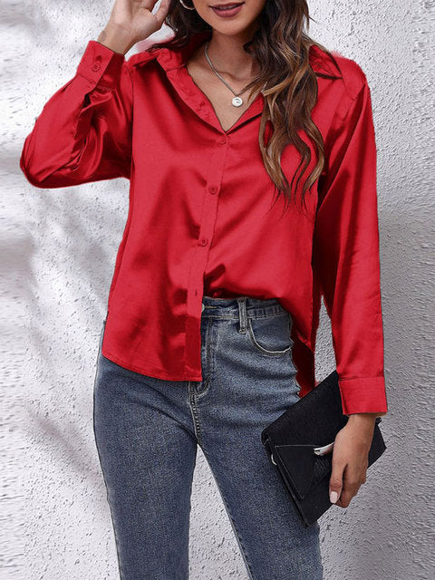 Natalia - Chemisier boutonné classique de luxe