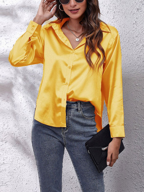 Natalia - Chemisier boutonné classique de luxe
