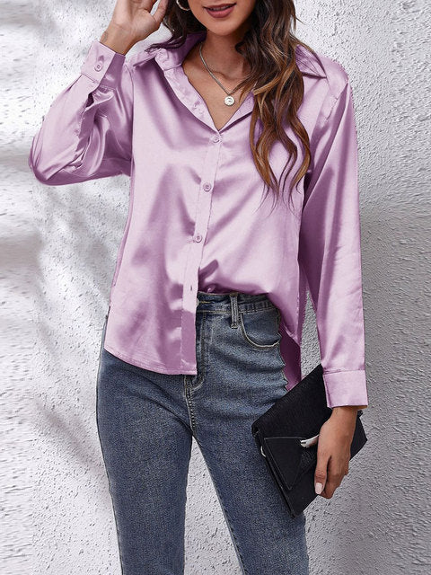 Natalia - Chemisier boutonné classique de luxe
