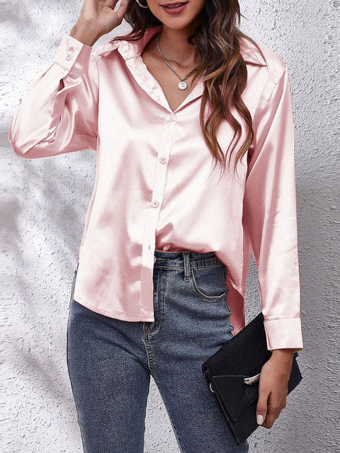 Natalia - Chemisier boutonné classique de luxe